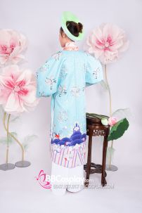 Đồ Nhật Bình Xanh Mint Gấm Xốp