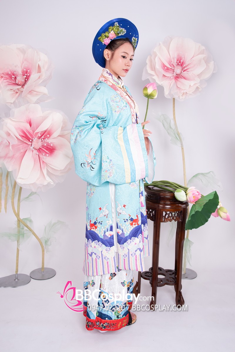 mẫu áo nhật bình xanh ngọc thanh tao thuê tphcm