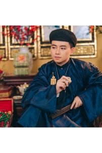 Áo Ngũ Thân Xanh Xanh Chất Lụa