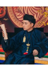 Áo Ngũ Thân Xanh Xanh Chất Lụa