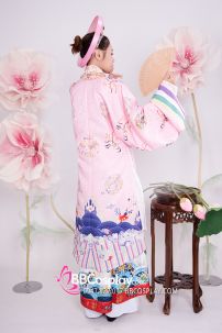 Đồ Nhật Bình Hồng Pastel - Vải Gấm Xốp