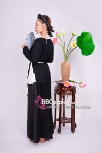 Bộ Yếm Quả Phụ Trắng Đen Cho Chị Đẹp