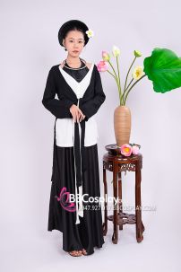 Đồ Tứ Thân Quả Phụ Phu Nhân Đen Tối Giản