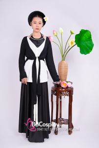 Đồ Tứ Thân Quả Phụ Phu Nhân Đen Tối Giản