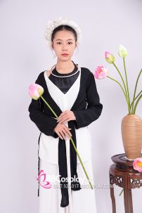 Đồ Tứ Thân Quả Phụ Phu Nhân Đen Tối Giản