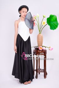 Đồ Tứ Thân Quả Phụ Phu Nhân Đen Tối Giản