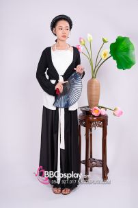 Đồ Tứ Thân Quả Phụ Phu Nhân Đen Tối Giản