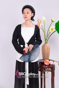 Đồ Tứ Thân Quả Phụ Phu Nhân Đen Tối Giản