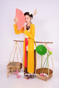 Đồ Tứ Thân Vàng Yếm Nâu Đụp Nâu