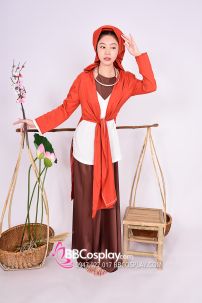 Áo Tứ Thân Đỏ Gạch Quê Hương