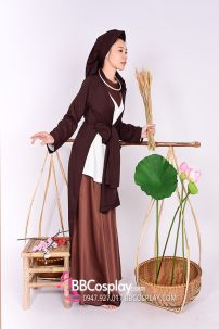 Áo Tứ Thân Nông Dân Nâu Đất