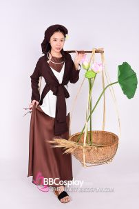 Áo Tứ Thân Nông Dân Nâu Đất