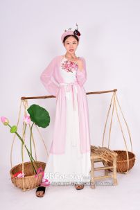 Bộ Áo Tứ Thân Hồng Phấn