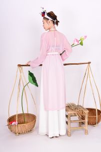 Bộ Áo Tứ Thân Hồng Phấn