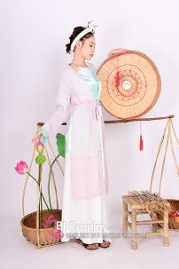 Bộ Áo Tứ Thân Hồng Phấn