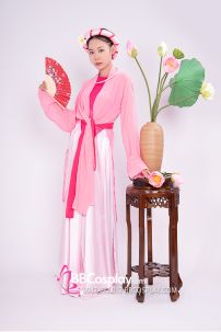 Bộ Tứ Thân Hồng Cánh Sen Của Chị Ba Vào Thăm Phủ Chúa