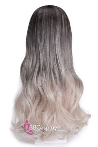 Tóc Giả Nữ Ombre Đuôi Xoăn Mái Ngang