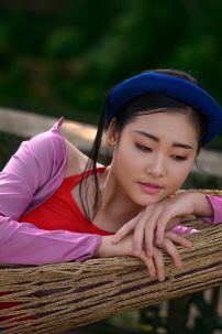 Áo Tứ Thân Tím Môn Váy Đen