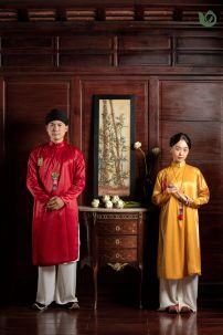 Áo Tấc Tay Chẽn Đỏ 2 Lớp - Mẫu Dưới 60Kg