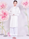Áo Ngũ Thân Tay Chẽn Màu Trắng Lót Trắng Cho Nam Hoặc Nữ