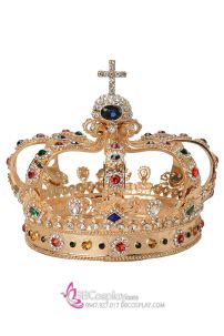 Vương Miện Vua Đính Đá Ngũ Sắc Gothic