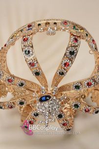 Vương Miện Vua Đính Đá Ngũ Sắc Gothic