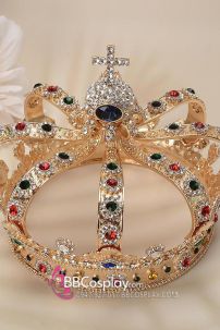 Vương Miện Vua Đính Đá Ngũ Sắc Gothic