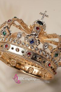 Vương Miện Vua Đính Đá Ngũ Sắc Gothic
