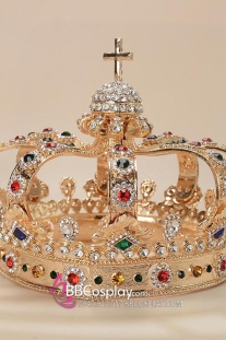 Vương Miện Vua Đính Đá Ngũ Sắc Gothic