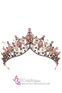 Vương Miện Cài Tóc Cô Dâu Đính Đá Xinh Xắn