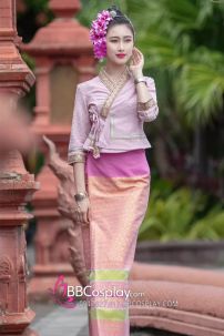 Đồ Thái - Vân Nam Màu Hồng Baby