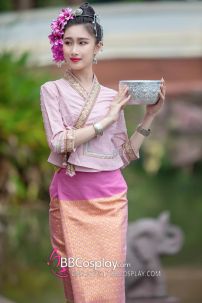 Đồ Thái - Vân Nam Màu Hồng Baby