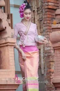 Đồ Thái - Vân Nam Màu Hồng Baby