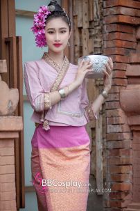 Đồ Thái - Vân Nam Màu Hồng Baby