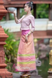 Đồ Thái - Vân Nam Màu Hồng Baby
