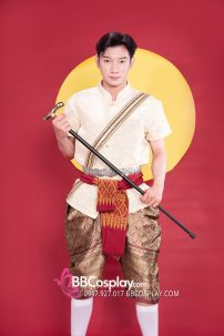 Đồ Thái Lan Nam Cao Cấp Tone Nâu Dệt Chỉ Vàng