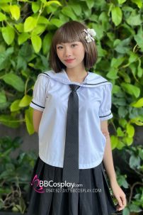 Tóc Giả Ngang Vai Mái Ngang Màu Nâu Rêu