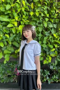 Tóc Giả Ngang Vai Mái Ngang Màu Nâu Rêu