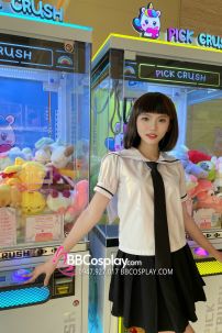 Tóc Giả Nâu Baby Light Ngắn Ngang Vai Mái Ngang - Ảnh Thật