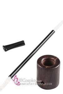 Bộ Tẩu Thám Tử - Tẩu Thuốc Gỗ Dài 14.7Cm