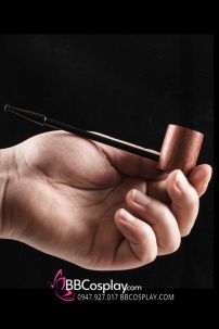 Bộ Tẩu Thám Tử - Tẩu Thuốc Gỗ Dài 14.7Cm