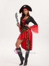 Váy Cướp Biển Hải Tặc Nữ - Váy Đỏ Áo Đen Có Tay Loe