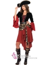Váy Cướp Biển Hải Tặc Nữ - Váy Đỏ Áo Đen Có Tay Loe