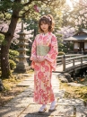 Áo Yukata Hồng-  Mùa Hè Ngọt Ngào
