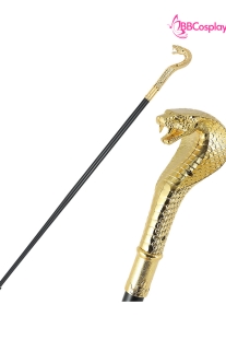 Gậy Quý Tộc Đầu Rắn Vàng Quyền Lực