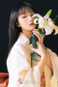 Áo Yukata Trắng Hồng Hoạ Tiết Bướm Nhẹ Nhàng