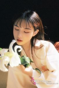 Áo Yukata Trắng Hồng Hoạ Tiết Bướm Nhẹ Nhàng