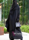 Trang Phục Hồi Giáo Của Phụ Nữ Niqab Kết Hợp Abayas Đen Truyền Thống