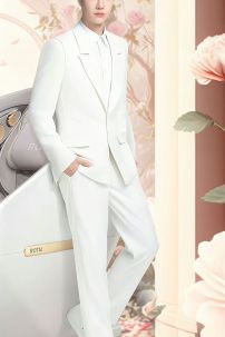 Vest Trắng - Full Comle Trắng Tổng Tài Phong Cách Hàn Quốc