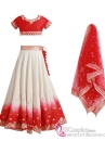 Trang Phục Lahanga Đỏ Ấn Độ Cho Cô Dâu  - Mẫu Váy 360 Độ